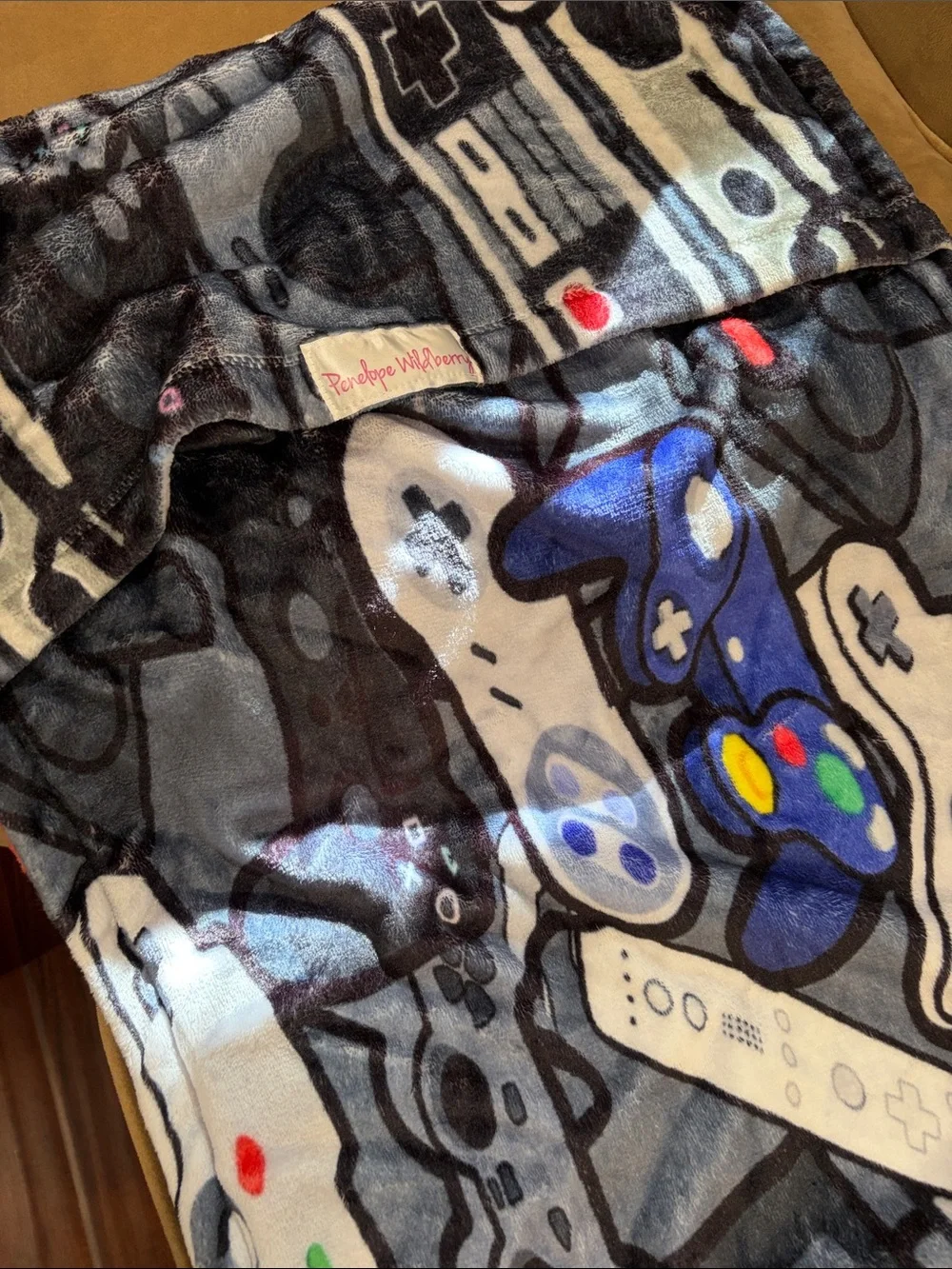 Penelope Wildberry plushVideo Game Controller Print pillow Sham